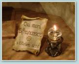 (57/60): Asy: Udalimy si take do grobu, gdzie spoczywa w. Franciszek. Niektrzy z nas przed grobem witego pooyli wieczk symbolizujc osobist intencj. / - Ewelina - /